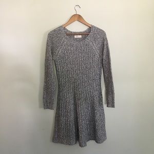 Hollister Fit and Flare Cable Knit Sweater Dress